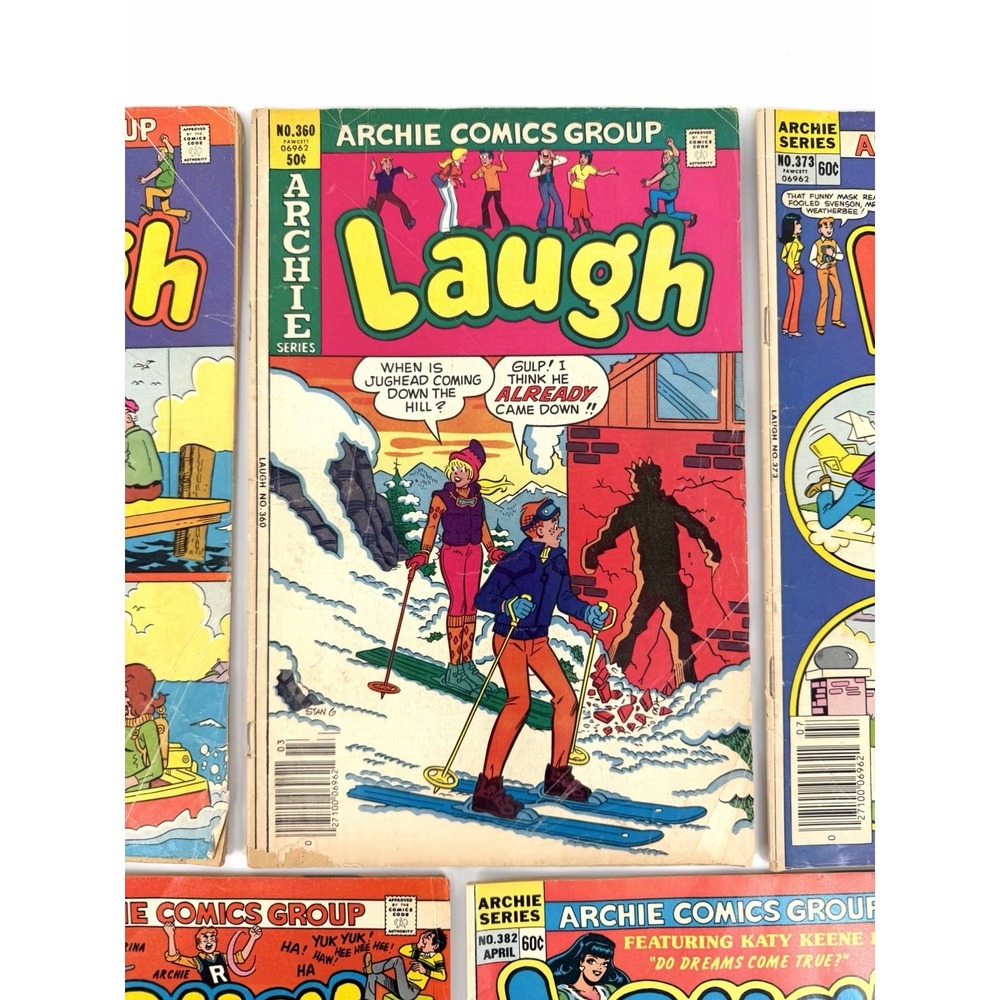 Archie Laugh Comic Lot 7 Issues #353 355 360 373 377 378 382 Vintage - Picture 4 of 16
